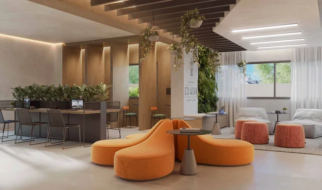 Perspectiva artÃÂ­stica: Coworking Ã¢ÂÂ NID Alphaville