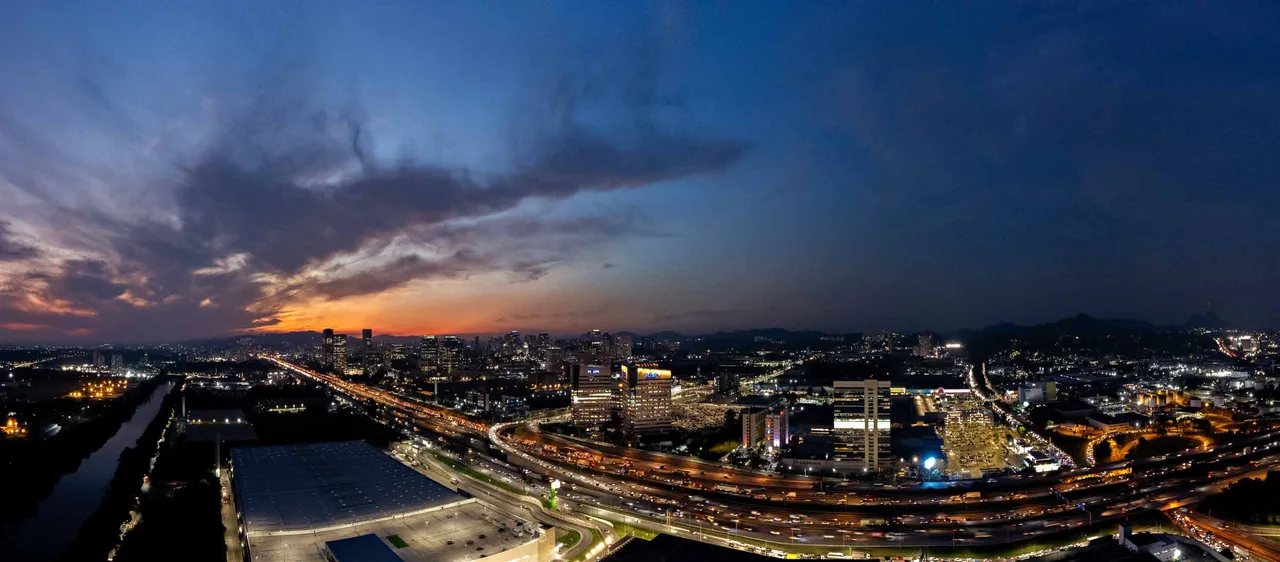 Foto aérea da região de Alphaville e Tamboré apresentada no book do NID