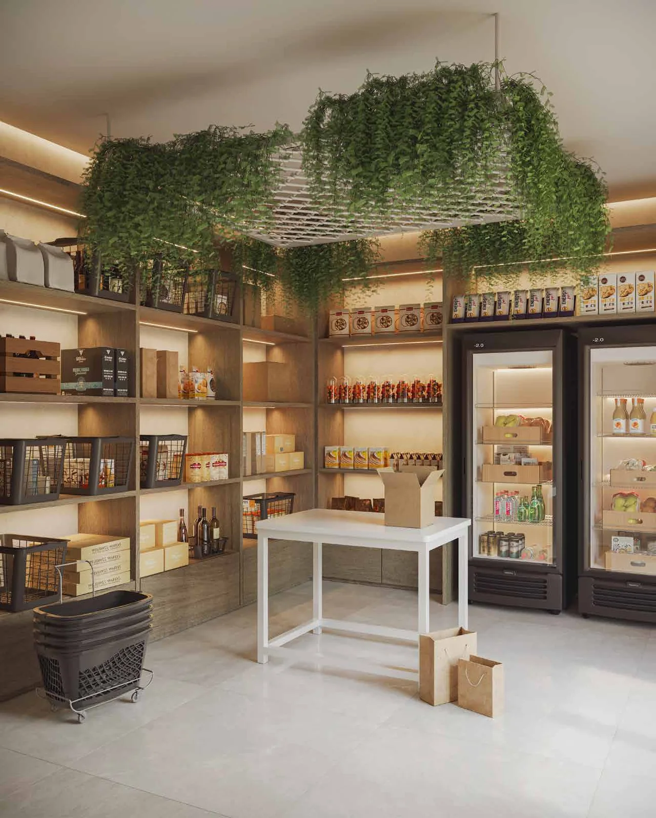 Perspectiva artística: Mini market · sugestão de uso — NID Alphaville