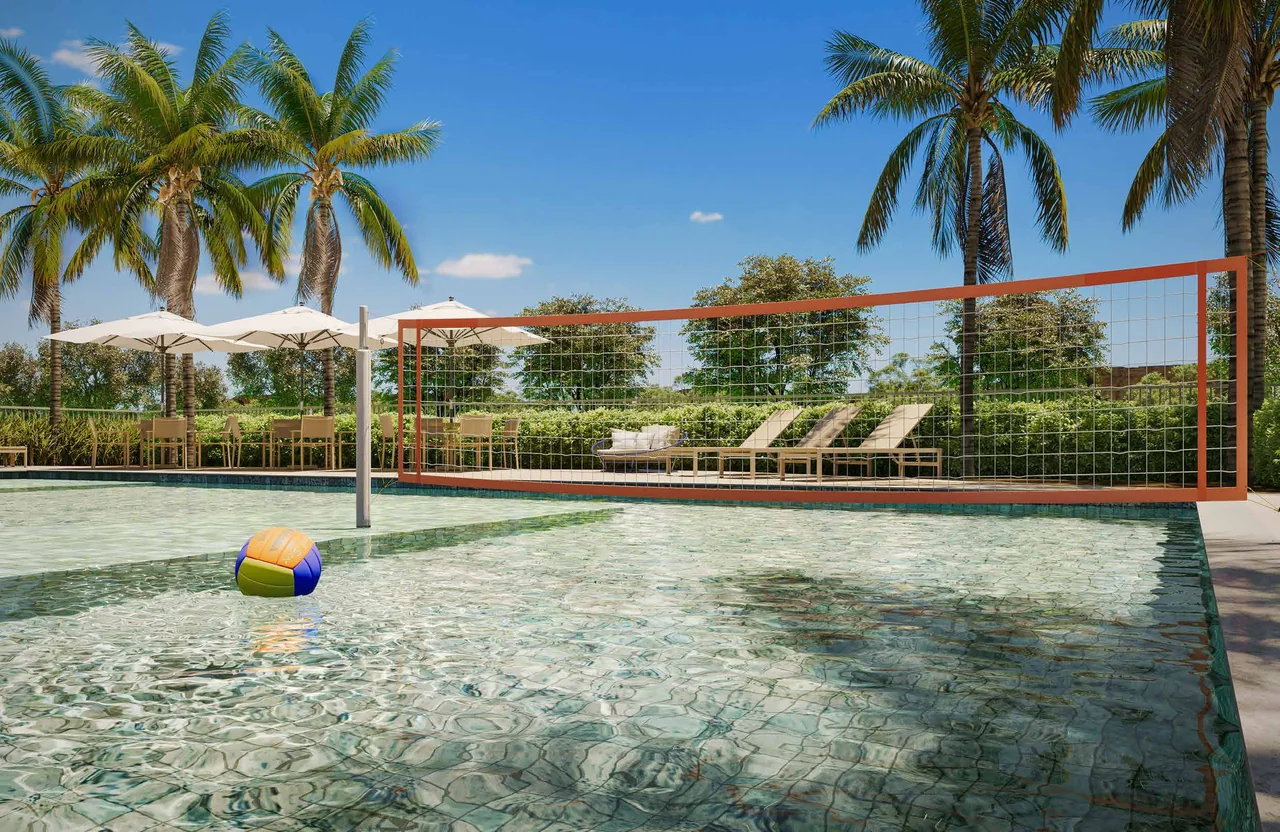 Perspectiva artística: Piscina biribol — NID Alphaville